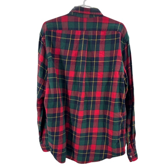 Polo Ralph Lauren Red Green Plaid Casual Button Down Shirt flannel XL winter - Picture 2 of 12